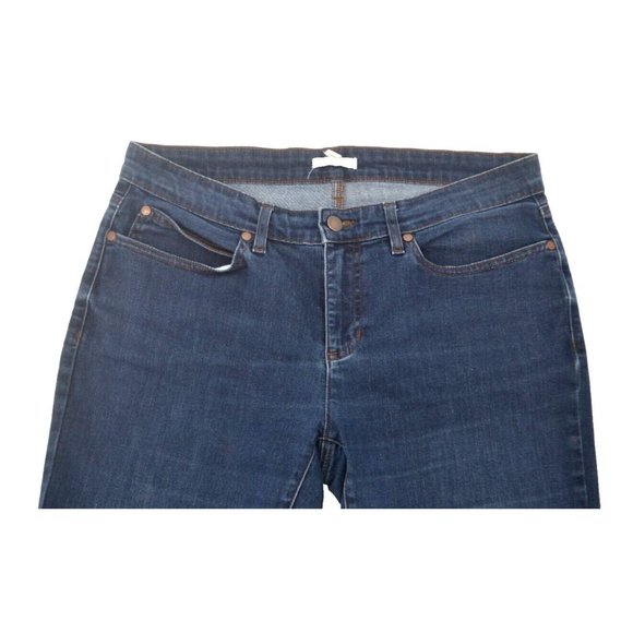 EILEEN FISHER Women's 5 Pocket Jeans SIZE 10 Dark Wash - Picture 4 of 6